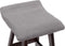 vidaXL - Barstoelen - 2 - st - stof - lichtgrijs