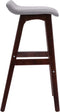 vidaXL - Barstoelen - 2 - st - stof - lichtgrijs