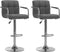 vidaXL - Barstoelen - 2 - st - stof - lichtgrijs