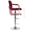 vidaXL - Barstoelen - 2 - st - stof - wijnrood