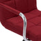 vidaXL - Barstoelen - 2 - st - stof - wijnrood