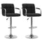 vidaXL - Barstoelen - 2 - st - stof - zwart