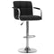 vidaXL - Barstoelen - 2 - st - stof - zwart