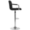 vidaXL - Barstoelen - 2 - st - stof - zwart