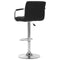 vidaXL - Barstoelen - 2 - st - stof - zwart