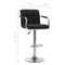 vidaXL - Barstoelen - 2 - st - stof - zwart