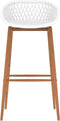 vidaXL - Barstoelen - 2 - st - wit