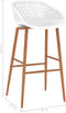 vidaXL - Barstoelen - 2 - st - wit