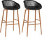 vidaXL - Barstoelen - 2 - st - zwart