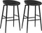 vidaXL - Barstoelen - 2 - st - zwart