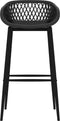 vidaXL - Barstoelen - 2 - st - zwart