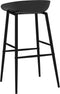 vidaXL - Barstoelen - 2 - st - zwart