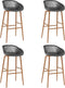 vidaXL - Barstoelen - 4 - st - grijs