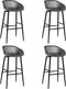 vidaXL - Barstoelen - 4 - st - grijs
