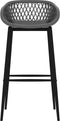 vidaXL - Barstoelen - 4 - st - grijs