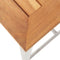 vidaXL - Barstoelen - 4 - st - massief - acaciahout - en - roestvrij - staal