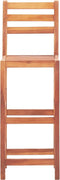 vidaXL - Barstoelen - 4 - st - massief - acaciahout