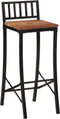 vidaXL - Barstoelen - 4 - st - massief - acaciahout