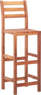 vidaXL - Barstoelen - 4 - st - massief - acaciahout