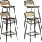 vidaXL - Barstoelen - 4 - st - massief - gerecycled - hout