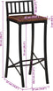 vidaXL - Barstoelen - 4 - st - massief - gerecycled - hout