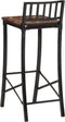 vidaXL - Barstoelen - 4 - st - massief - gerecycled - hout