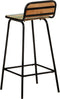 vidaXL - Barstoelen - 4 - st - massief - gerecycled - hout