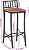 vidaXL - Barstoelen - 4 - st - massief - ruw - mangohout