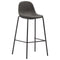 vidaXL - Barstoelen - 4 - st - stof - donkergrijs