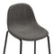 vidaXL - Barstoelen - 4 - st - stof - donkergrijs