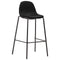 vidaXL - Barstoelen - 4 - st - stof - zwart