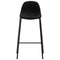vidaXL - Barstoelen - 4 - st - stof - zwart