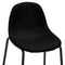 vidaXL - Barstoelen - 4 - st - stof - zwart