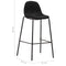 vidaXL - Barstoelen - 4 - st - stof - zwart