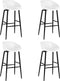 vidaXL - Barstoelen - 4 - st - wit