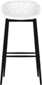 vidaXL - Barstoelen - 4 - st - wit