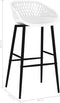 vidaXL - Barstoelen - 4 - st - wit