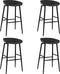 vidaXL - Barstoelen - 4 - st - zwart