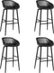 vidaXL - Barstoelen - 4 - st - zwart