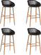 vidaXL - Barstoelen - 4 - st - zwart