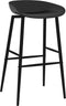 vidaXL - Barstoelen - 4 - st - zwart