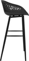 vidaXL - Barstoelen - 4 - st - zwart