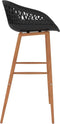 vidaXL - Barstoelen - 4 - st - zwart