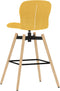 vidaXL - Barstoelen - draaibaar - 2 - st - stof - geel