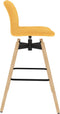vidaXL - Barstoelen - draaibaar - 2 - st - stof - geel