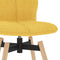vidaXL - Barstoelen - draaibaar - 2 - st - stof - geel