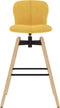vidaXL - Barstoelen - draaibaar - 2 - st - stof - geel