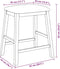 vidaXL - Barstoelen - met - kussens - 2 - st - massief - hout - rubber