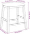 vidaXL - Barstoelen - met - kussens - 2 - st - massief - hout - rubber - bruin