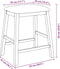 vidaXL - Barstoelen - met - kussens - 2 - st - massief - hout - rubber - wit